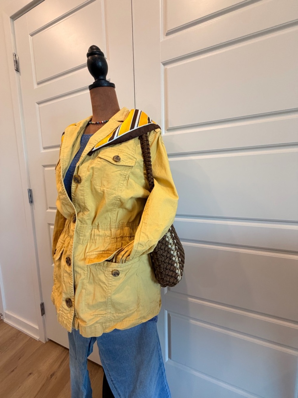 Talbots Butter Yellow Utility Jacket - Picture 3 of 4